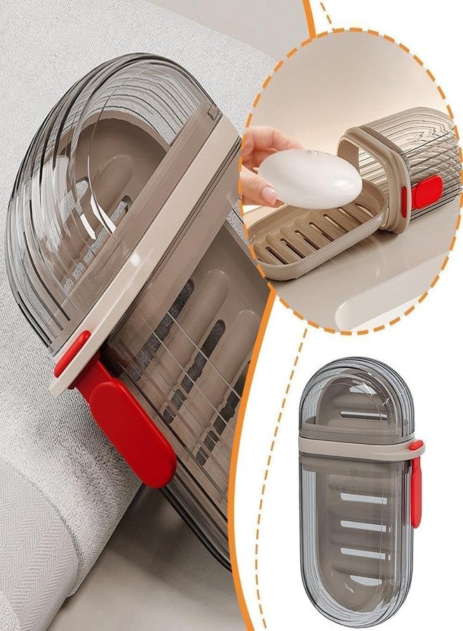 TAGPR Travel Portable Soap Holder Compact Durable Plastic Soap Dish for Home Outdoor Hiking Camping Travel Soap Box Case Ideal for Accessories (Design 1) - Image 3